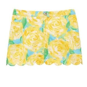 Lilly Pulitzer Floral Scalloped Hem Skort